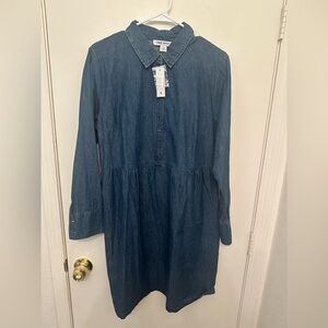 Nine West Blue Denim Shirt Dress (NWT)